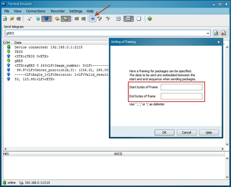 Screenshot of Terminal Emulator