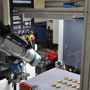 Cobot using vision technology for quality control