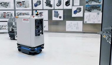 mobile robot, Ultracompact mobile robot used to optimize the process chain